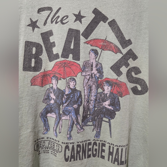 BEATLES Carnegie Hall Vintage Retro Concert Tour Simply VERA WANG T SHIRT Large - Picture 6 of 11